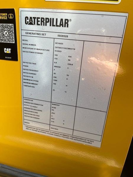 Caterpillar DE165E0 - Генератор 165 кВА - DPX-18016 2-243 фото