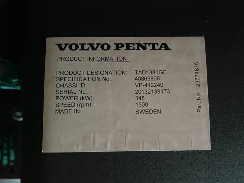 Volvo TAD1381GE &mdash; Генераторная установка 390 кВА Stage V &mdash; DPX-19031-1 2-262 фото
