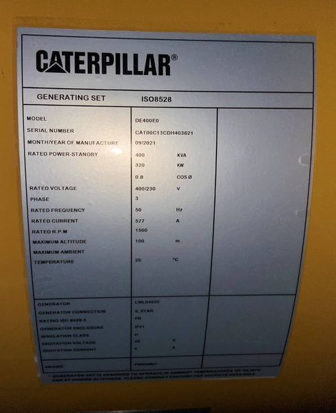 Caterpillar DE400E0 - C13 - Генератор 400 кВА - DPX-18023 2-264 фото