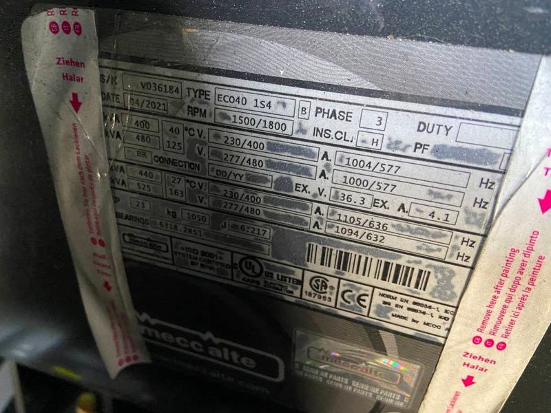Двигатель Doosan DP126LB - Генератор 410 кВА - DPX-15553 2-265 фото