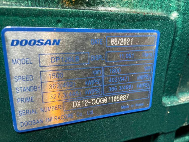 Двигатель Doosan DP126LB - Генератор 410 кВА - DPX-15553 2-265 фото